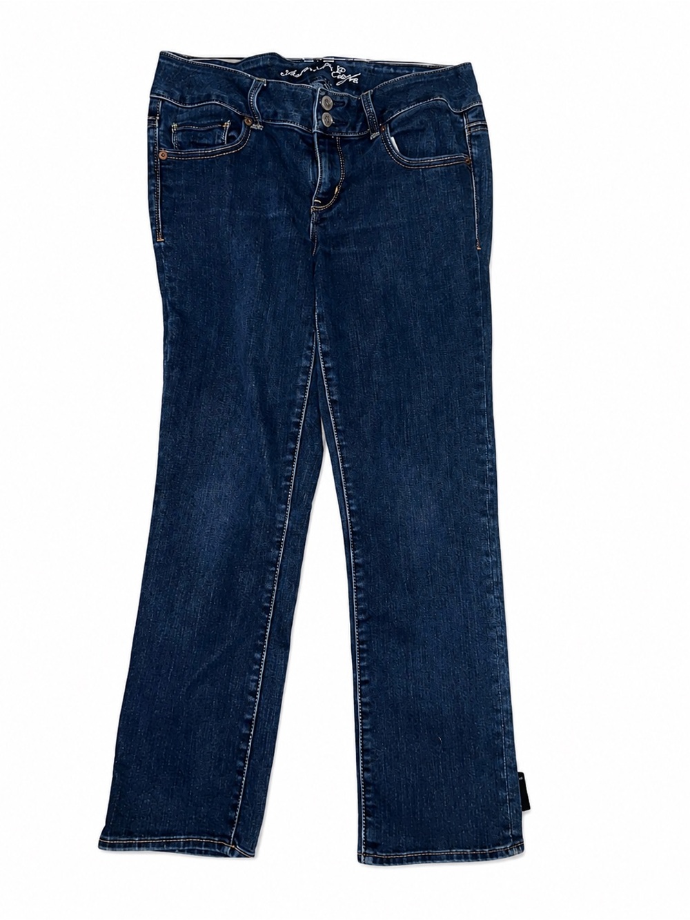 Size 10 VINTAGE ! December 2010 Y2K American Eagle Blue Jeans (damage see below)
